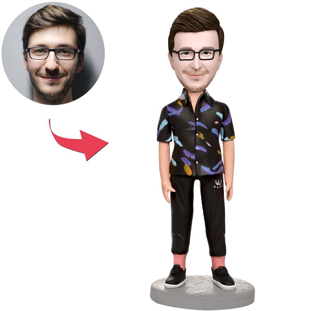 custom bobble head fun tribute someone special personalized mini figure character need front view