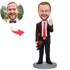 custom bobble head bring joy desk personalized bobblehead character mr bean bobbleheads front view