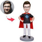 custom bobble head bring joy desk figurine character super boss businessman bobbleheads front view