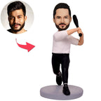 custom bobble head celebrate every smile personalized bobblehead athlete baseball player bobbleheads front view