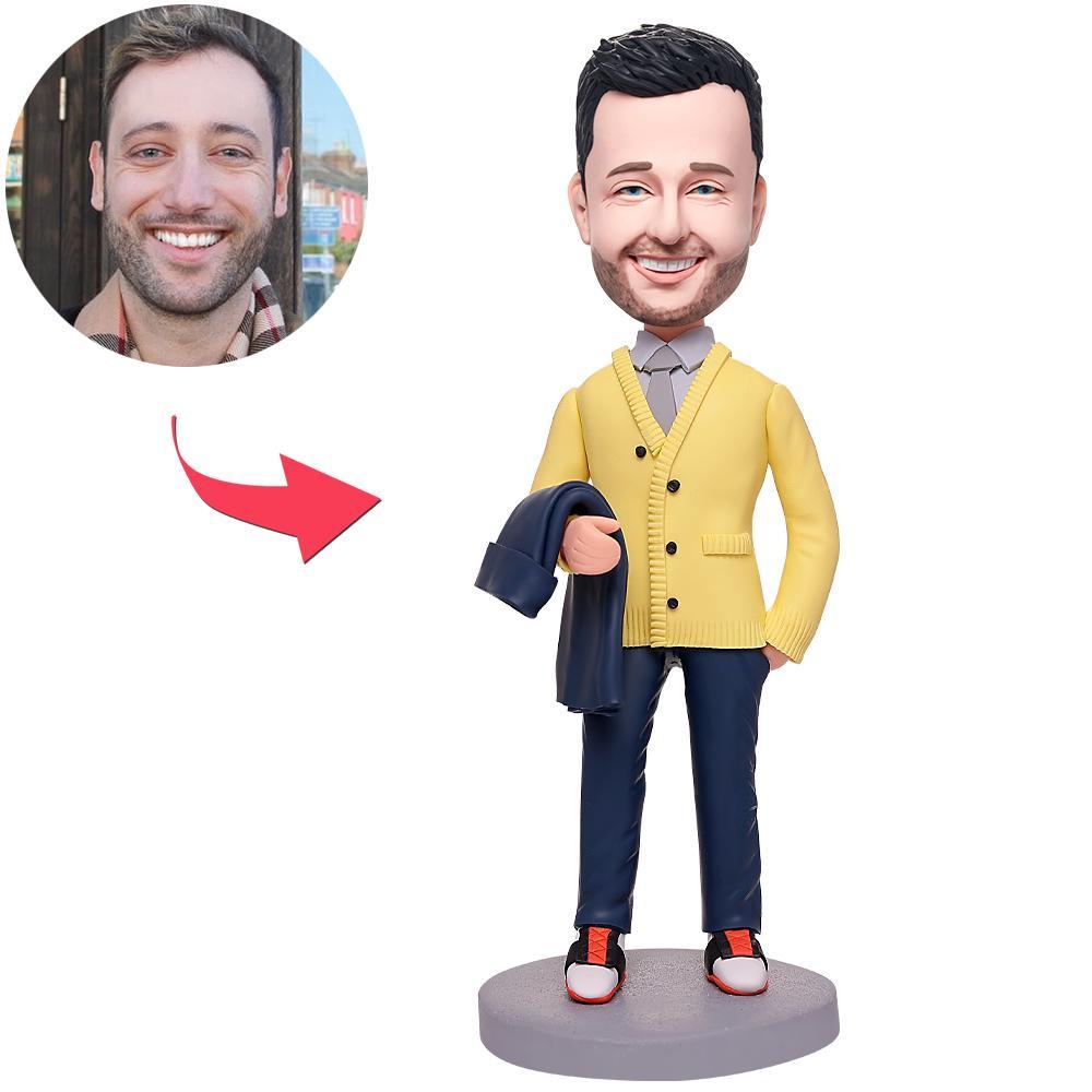custom bobble head give that nods love bobblehead keepsake character fashion man front view