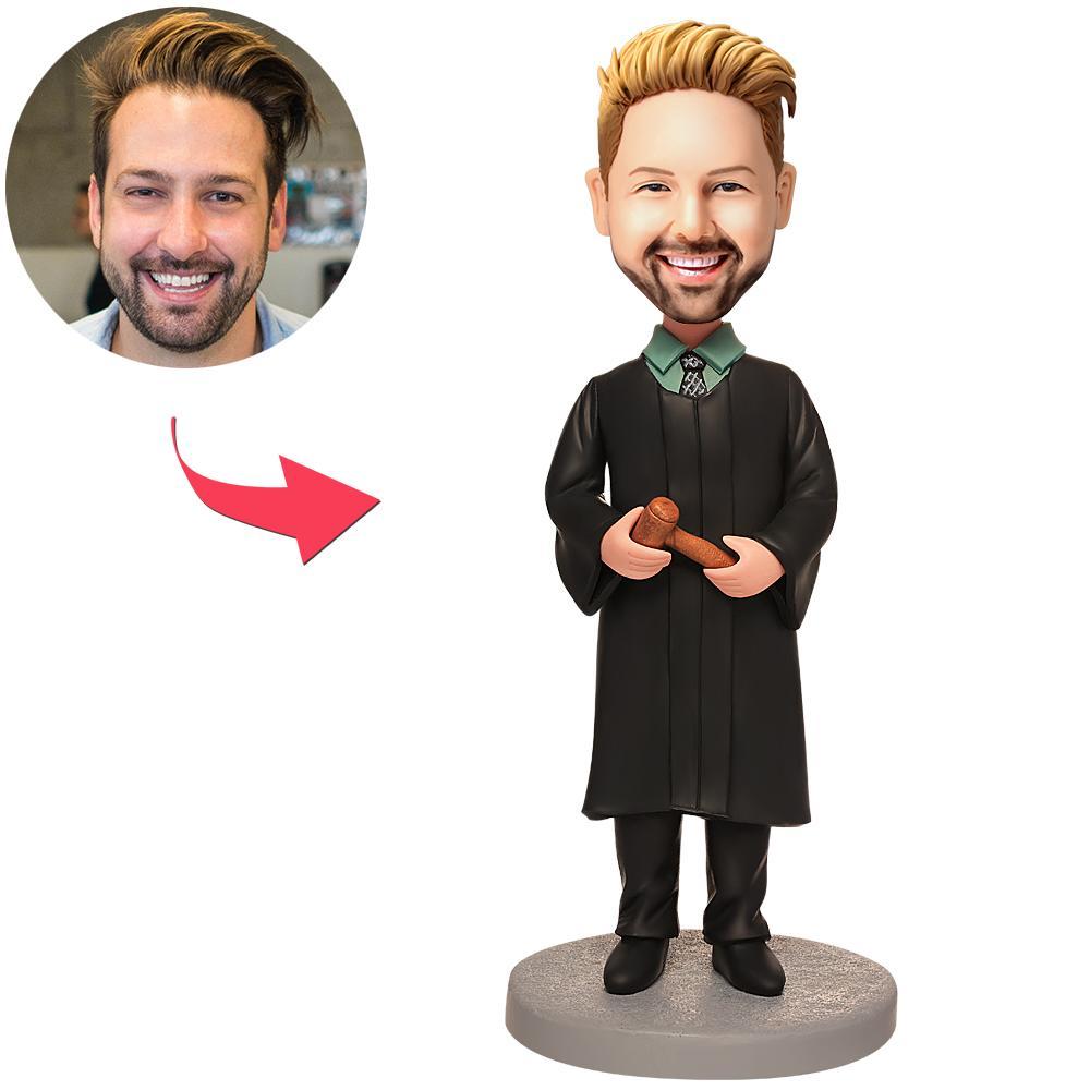 custom bobble head keepsake full character personalized mini figure pet lover presiding front view