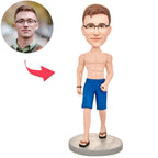 custom bobble head fun tribute someone special bobblehead keepsake character cool muscular front view