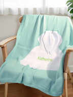 blanket custom name cozy nights gift for daughter front view