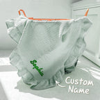 Personalized Baby Swaddle Blanket Custom Muslin Blanket with Embroidered Name Gift for Baby