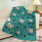 Personalized Pet Portrait Blanket for Cozy Nights at Home