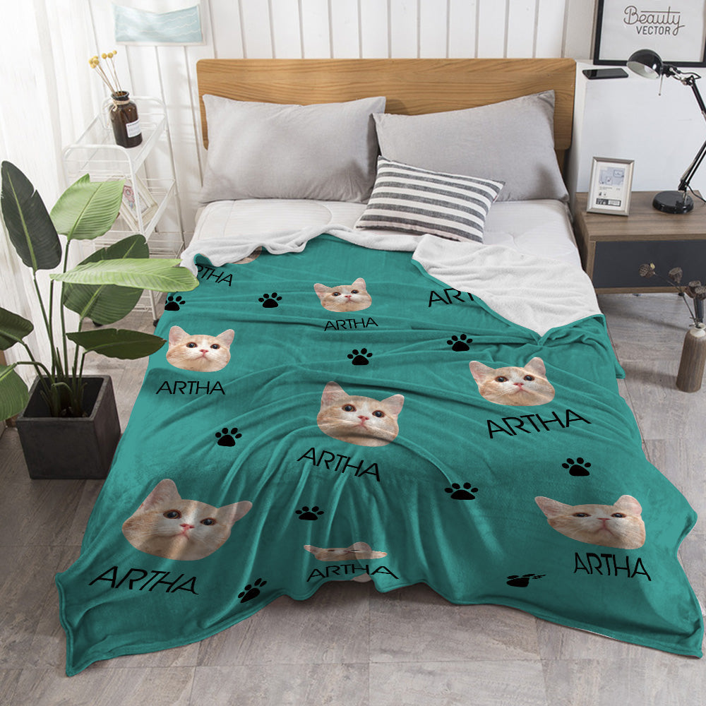 Blanket Personalized Pet Portrait for Cozy Nights at Home