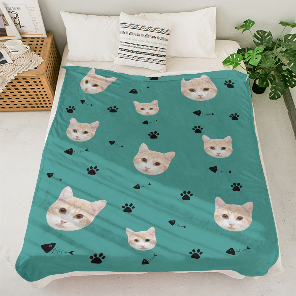 Blanket Personalized Pet Portrait for Cozy Nights at Home
