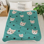 Blanket Personalized Pet Portrait for Cozy Nights at Home