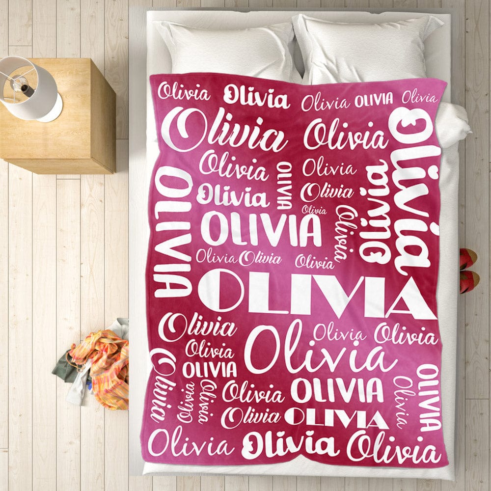 Custom Name Blanket Unique Gift for Family
