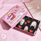 Custom Face Couple Matching Underwear Love Heart Personalized Funny Underwear Valentine's Day Gift