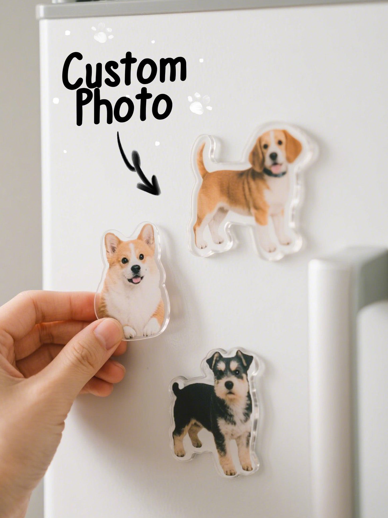 Custom Photo Irregular Shape Fridge Magnet – Personalized Kitchen Decoration