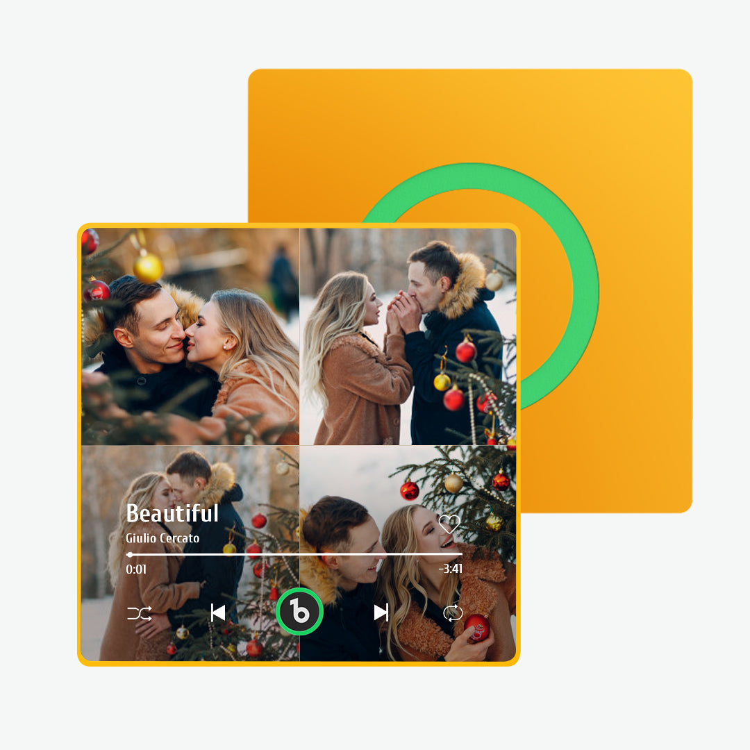 FridgeBeats Framed Custom Music Fridge Magnet Colorful Album Fridge Magnet That Can Be Played Song Christmas Gift New 4.0 Upgrade