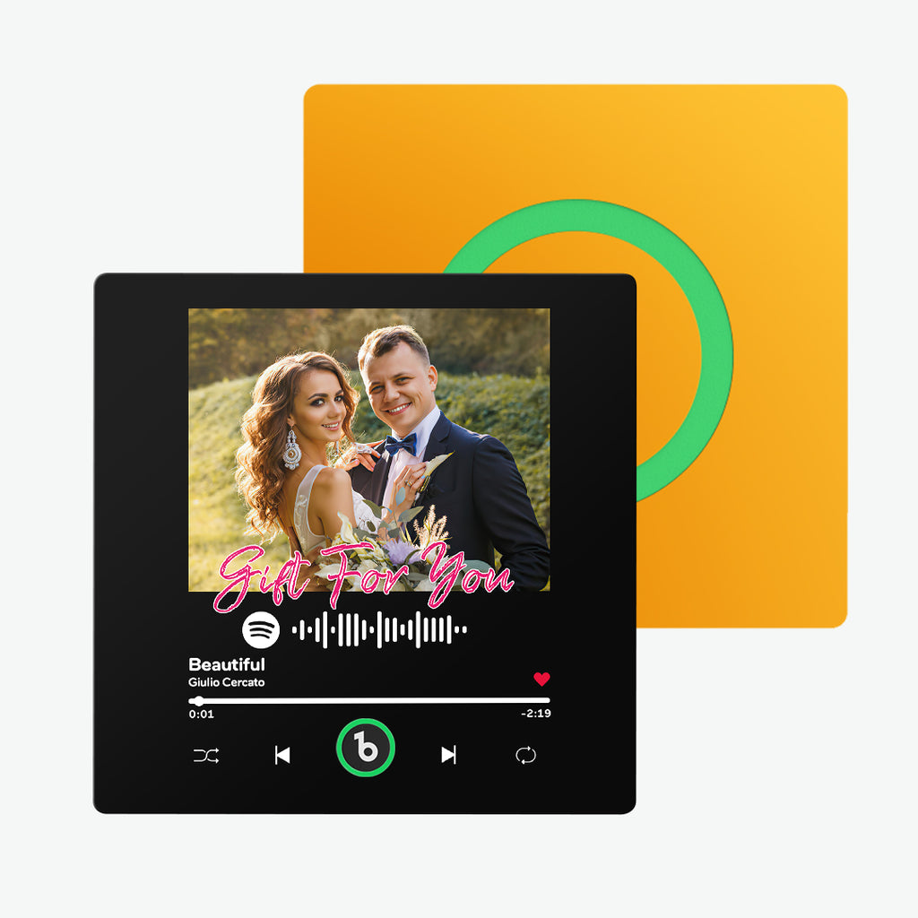 FridgeBeats Frameless Custom Music & Photo Fridge Magnet FridgeBeats 4.0 Pro Supports Bluetooth Connectivity