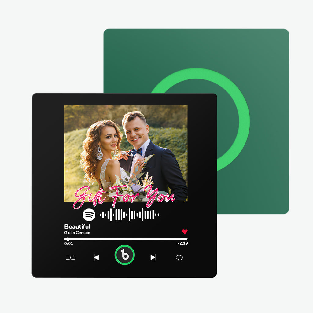 FridgeBeats Frameless Custom Music & Photo Fridge Magnet FridgeBeats 4.0 Pro Supports Bluetooth Connectivity