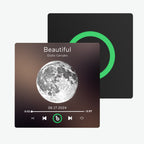 FridgeBeats Frameless Custom Music Fridge Magnet New 4.0 Upgrade with Moon Phrase Album Fridge Magnet Wall Photo Sticker Music Movement