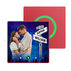 FridgeBeats Framed New 4.0 Upgrade Custom Music Fridge Magnet Street Sign Style Fridge Magnet Gift for Lover