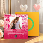 FridgeBeats Frameless 4.0 Personalized Love Theme Music Fridge Magnet Valentines Gift Music Wall Photo Sticker Music Movement