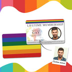 Custom LGBT ID Card Wallet Insert Personalized Gay Pride Card Badge Gifts for Pride Month