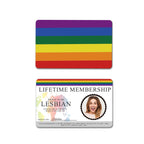 Custom LGBT ID Card Wallet Insert Personalized Gay Pride Card Badge Gifts for Pride Month