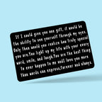 wallet card custom engraved everyday keepsake gift for boyfriend