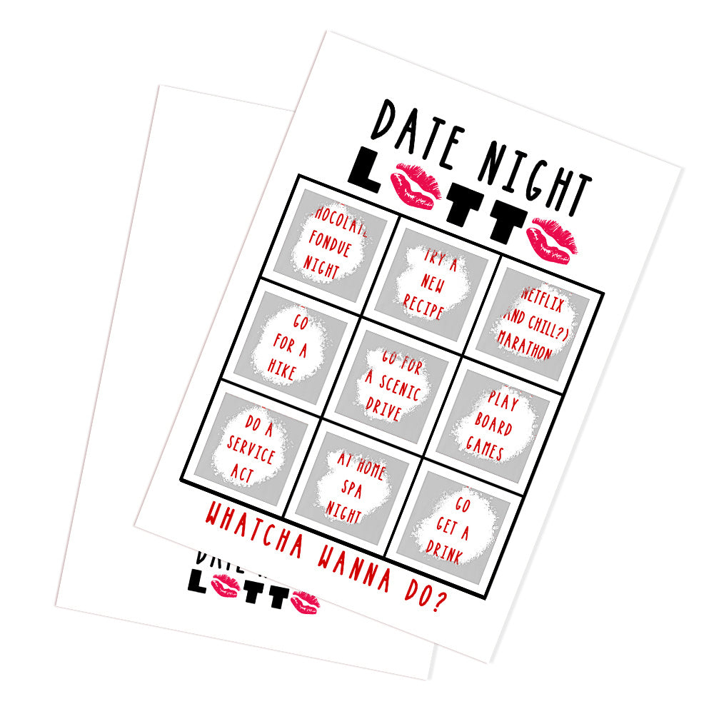 Lover's Lotto Scratch Card Valentine's Day Surprise Funny Scratch off Card Gift