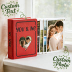 Album with 3D Printing Books with Covers and Spines Expandable Design Custom Gift for Husband with Personalized Photo