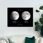 Custom Moon Phase Poster Gift for Anniversary
