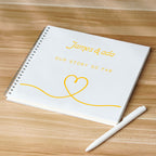 Personalized Text Notebook Wedding Gift DIY Diary Portable Pierced Memory Notebook