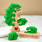 Holz-stammbaum-puzzle Mit Individuellen Namen, Heimdekoration, Einweihungsgeschenke