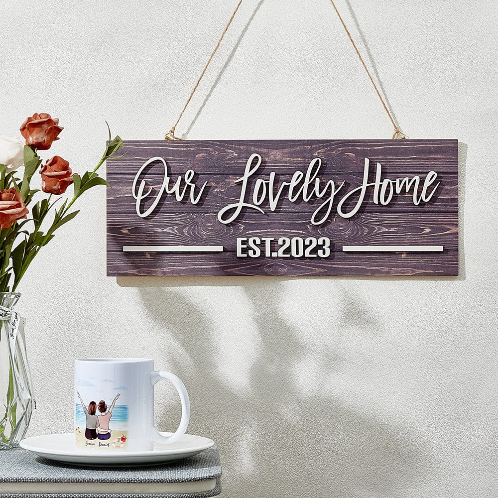 personalized name rustic wooden custom wood sign plaque for bedroom decor