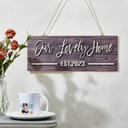 personalized name rustic wooden custom wood sign plaque for bedroom decor