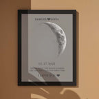 Custom Moon Phase Print Frame Anniversary Gifts for Her