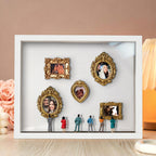 gifts for wife With Spot Lights : Museum of Us White Frame Personalized Couples Gift for Her Cute Miniature Museum Gifts deta