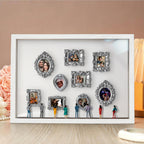 gifts for wife With Spot Lights : Museum of Us White Frame Personalized Couples Gift for Her Cute Miniature Museum Gifts deta