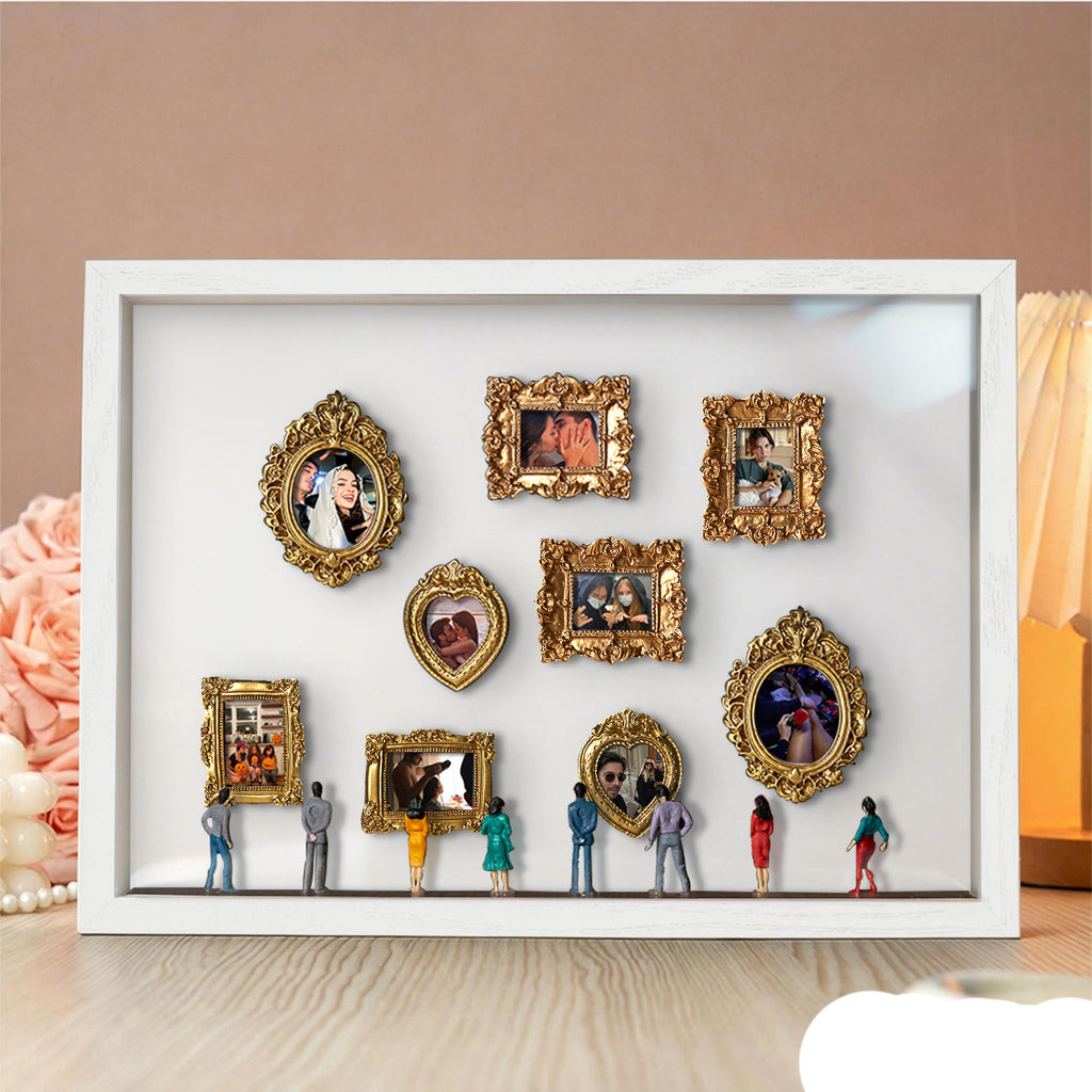 Museum of Us in White  Custom Gift for Husband  Personalized Photo  Face