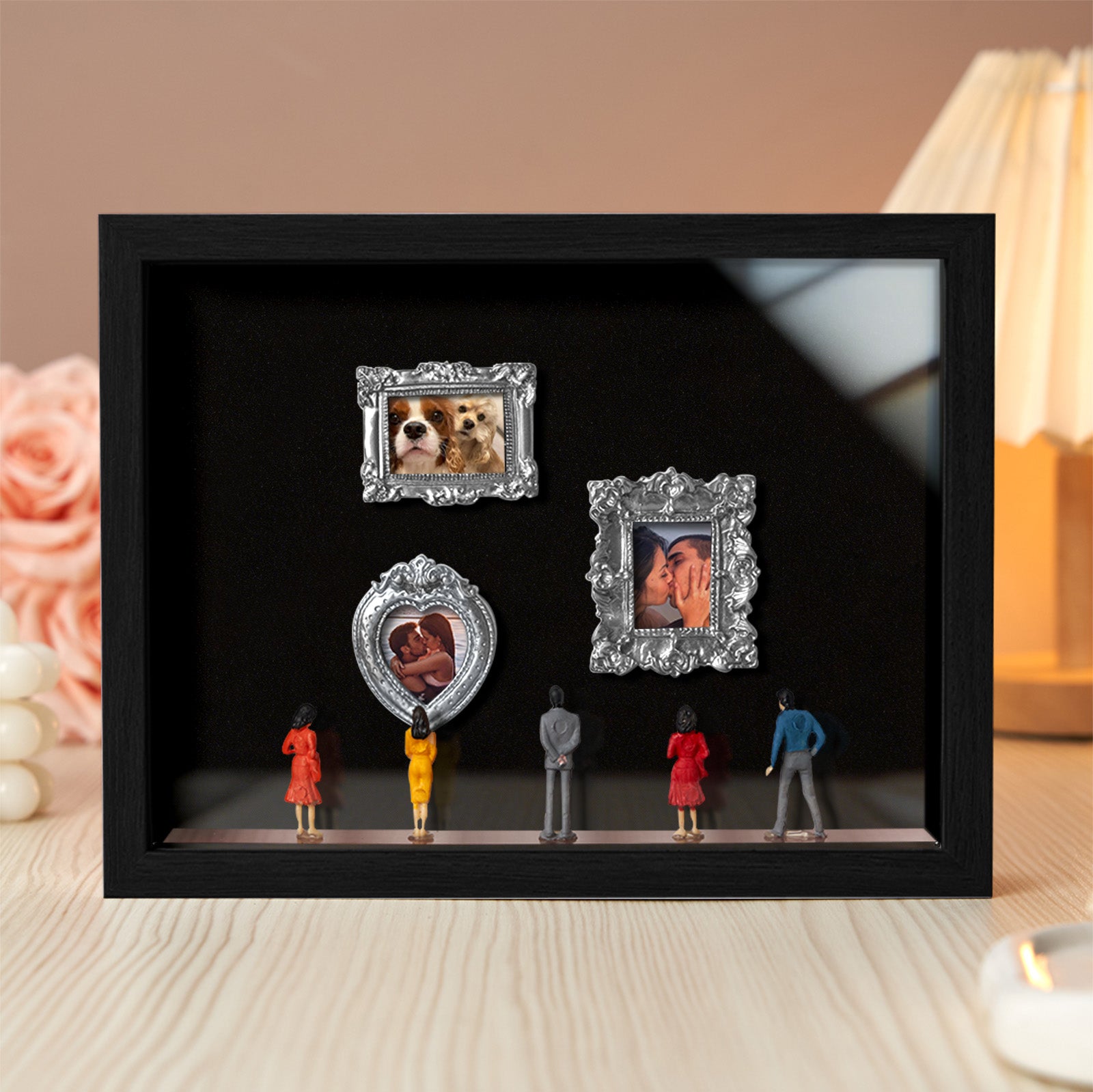 Museum of Us Black Frame Personalized Couples Gift for Her Cute Miniature Museum Gifts Meaningful Gift Valentine's Day Anniversary Gift