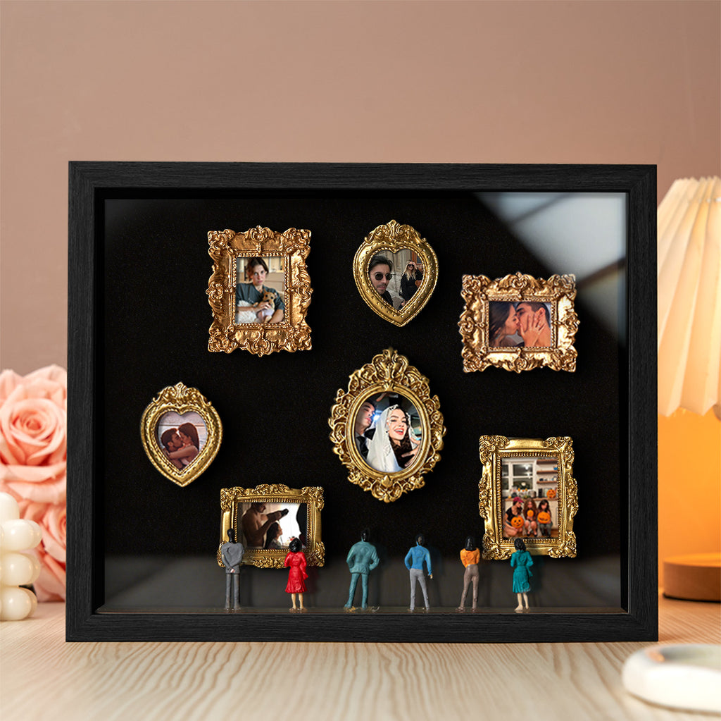 Museum of Us in Black  Custom Gift for Husband  Personalized Photo  Face