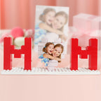 Build Our Best Memories Mother's Day Gifts for Mom - Personalized Photo Building Brick Puzzle Block with UV Print for Display & Family Fun