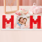 Build Our Best Memories Mother's Day Gifts for Mom - Personalized Photo Building Brick Puzzle Block with UV Print for Display & Family Fun