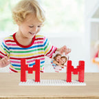 Build Our Best Memories Mother's Day Gifts for Mom - Personalized Photo Building Brick Puzzle Block with UV Print for Display & Family Fun