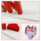 Build Our Best Memories Mother's Day Gifts for Mom - Personalized Photo Building Brick Puzzle Block with UV Print for Display & Family Fun