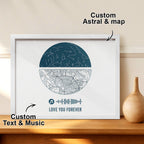 Personalized Song and Location Keepsake Wooden Desktop Display wedding gift