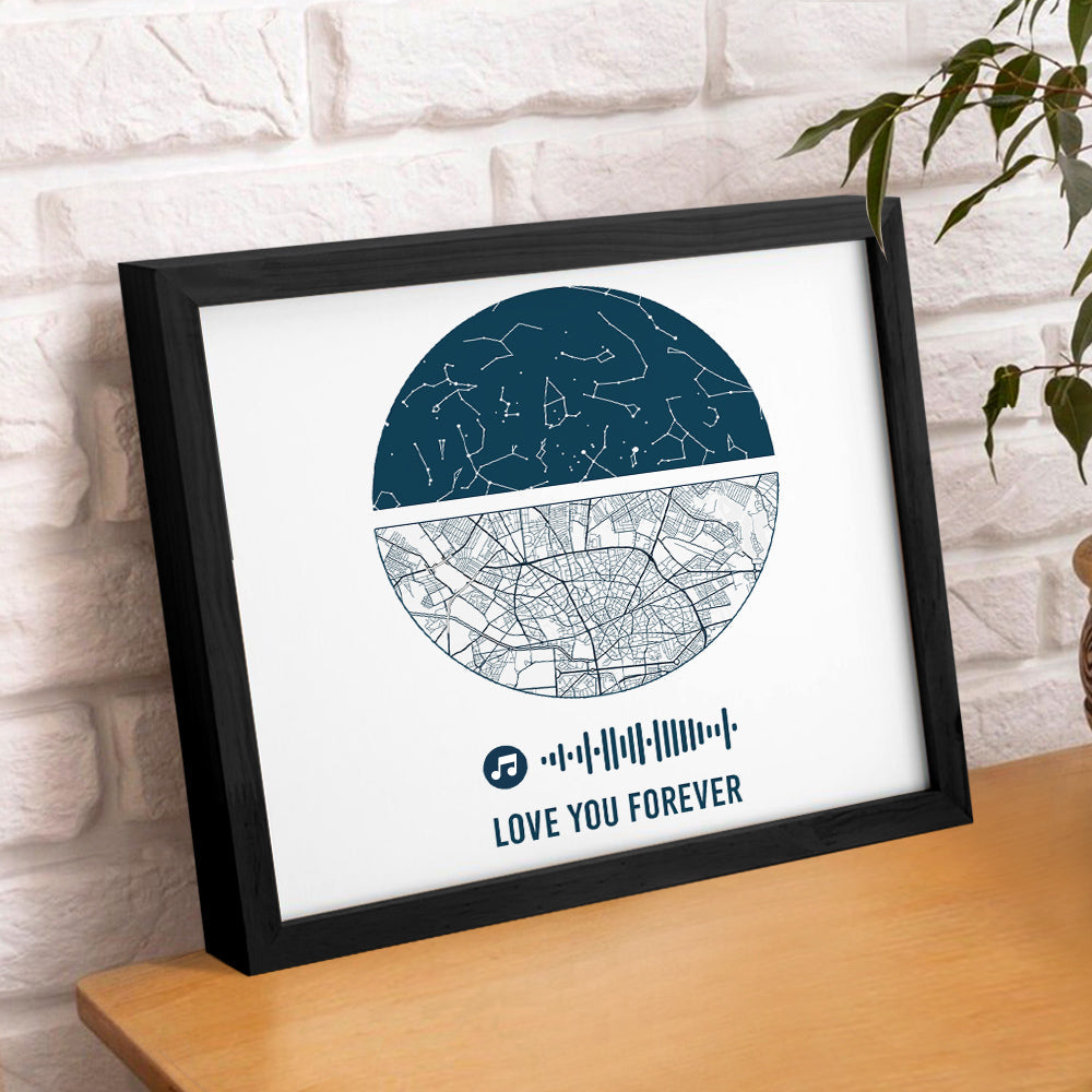 Wooden Desktop Display Black Horizontal