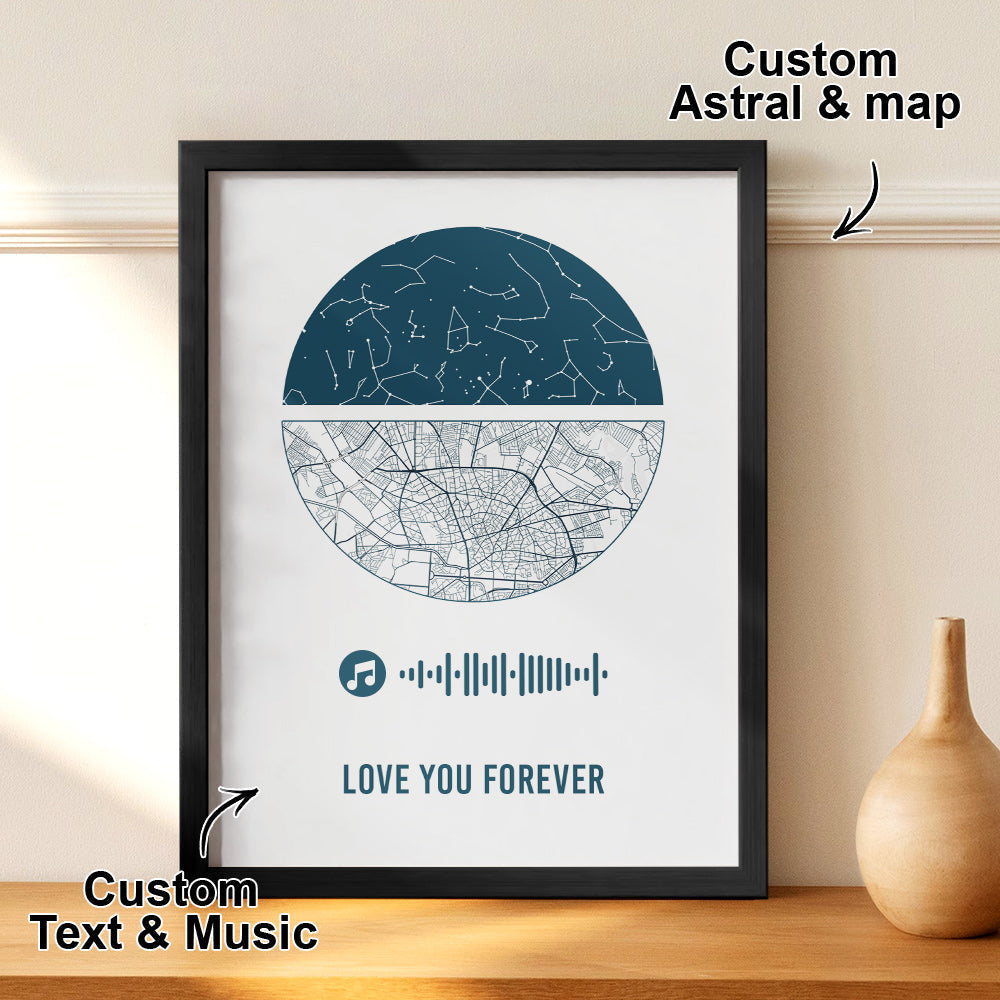 Wooden Desktop Display long distance gift