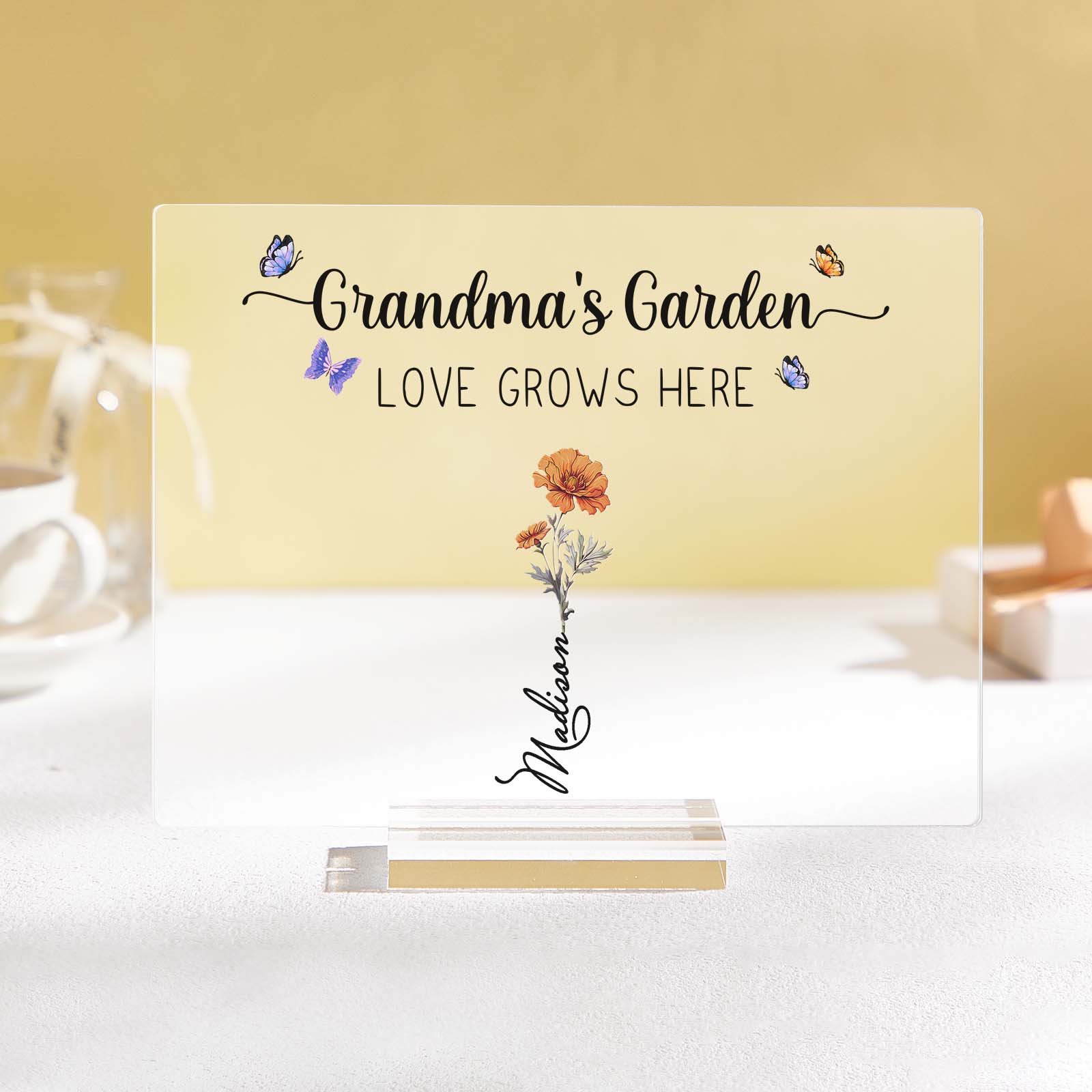 wooden plaque grandmas garden of love mothers day gift for grandma
