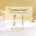 grandmas garden of love wooden plaque family keepsake for grandma