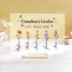 grandmas garden of love wooden plaque mothers day gift for grandma