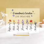 grandmas garden of love wooden plaque meaningful home display mothers day gift for grandma