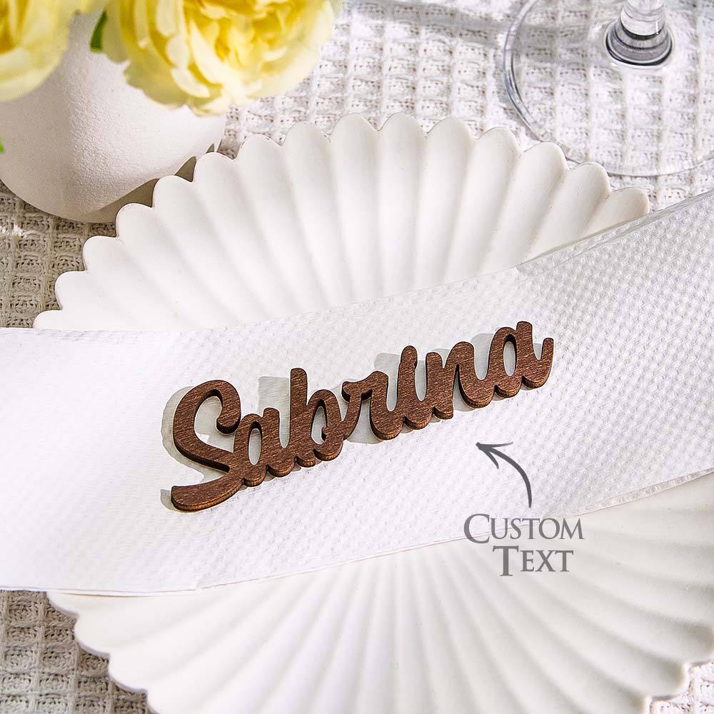 personalized wedding place cards table names guest names table display